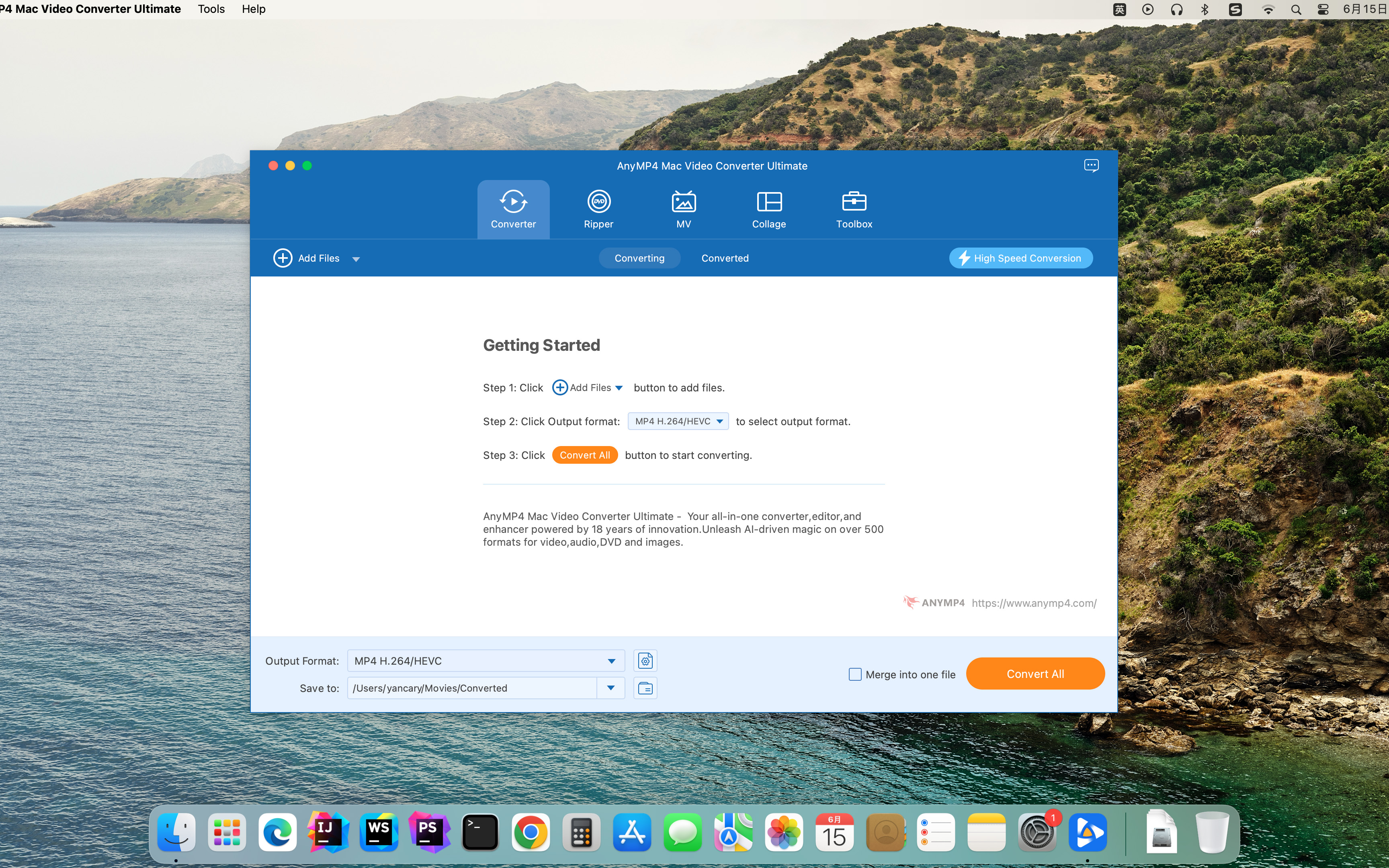 AnyMP4 Mac Video Converter Ultimate 截图 1