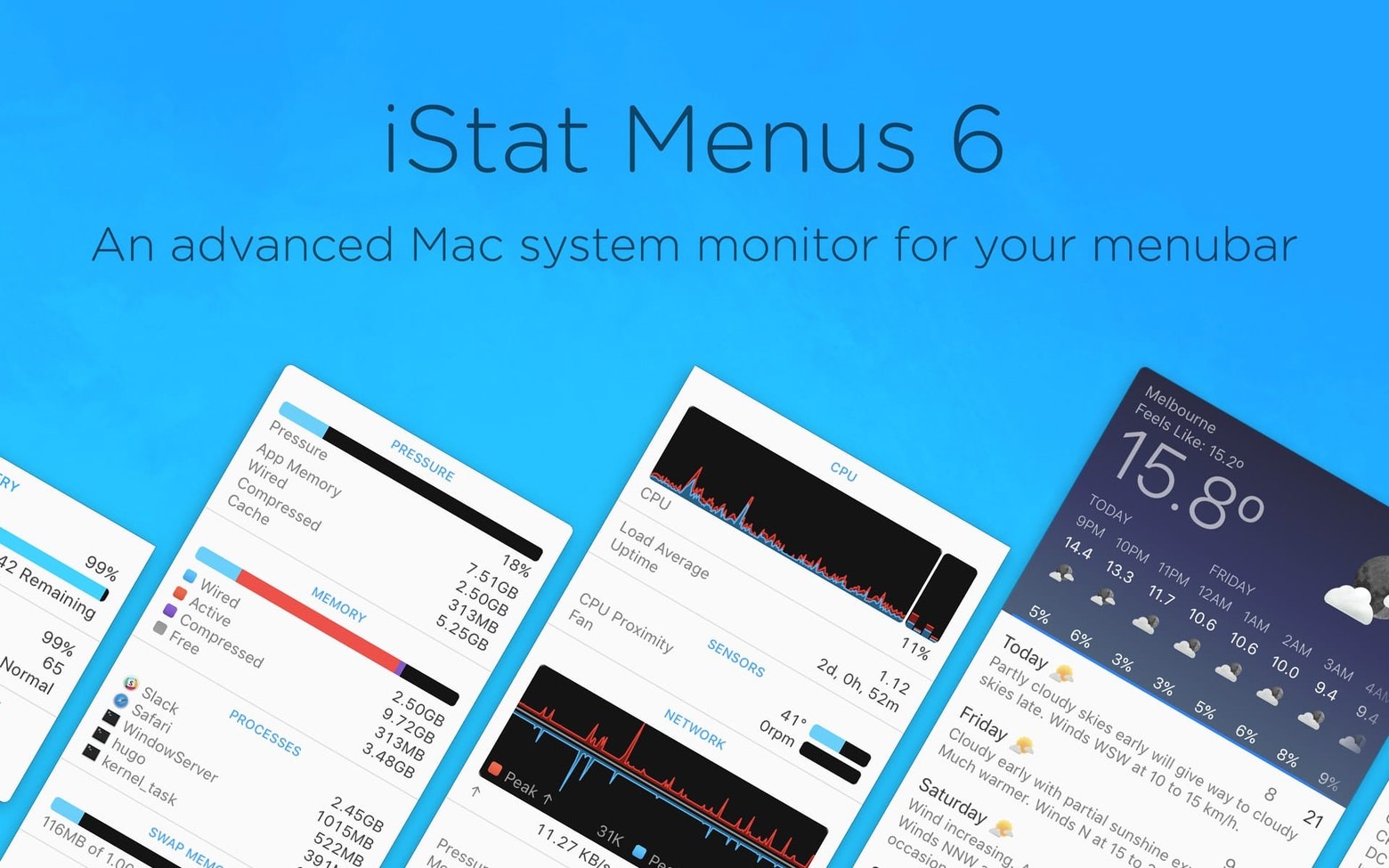 iStat Menus 截图 1