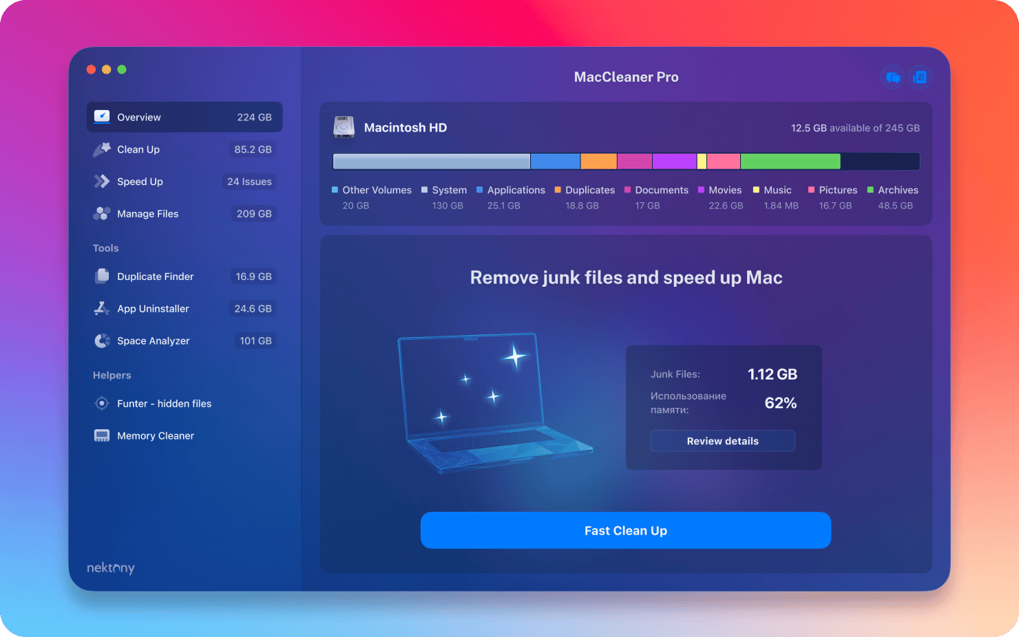 MacCleaner Pro 截图 1